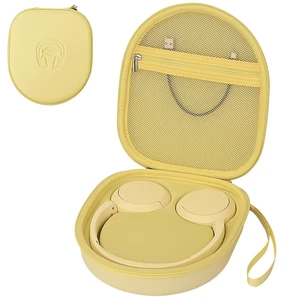 Hard Headphone Case for Sony WH-CH520 / JBL Tune Live 670NC, Yellow Protective Carring Storage Case for Over-Ear Headphones, with Handle Strap & Mesh Pocket Hard Headphone Case for Sony WH-CH520 / JBL Tune Live 670NC, Yellow Protective Carring Storage Case for Over-Ear Headphones, with Handle Strap & Mesh Pocket