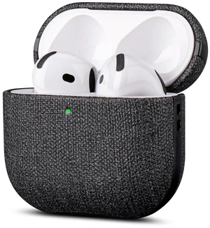 Case for AirPods 4 / AirPods 5 Canvas Style Vegan Leather Case - Gray Slim Design Adds Minimal Bulk - Handmade Vegan Leather Hard Shell Cover - Air Pods 5th Generation Case with Wrist Lanyard Case for AirPods 4 / AirPods 5 Canvas Style Vegan Leather Case - Gray Slim Design Adds Minimal Bulk - Handmade Vegan Leather Hard Shell Cover - Air Pods 5th Generation Case with Wrist Lanyard