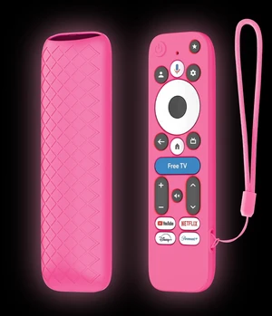 Cover for onn Google TV 4K Pro 2024 Streaming Device, Pink Case Silicone Protector Cover for onn Google TV 4K Pro 2024 Streaming Device, Pink Case Silicone Protector