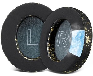 Cooling Gel Earpads Replacement for Anker Soundcore Life Q30/Q30i/Q35 Headphones, Ear Pads Cushions with Ice Silk Fabric, High-Density Noise Isolation Foam - Black Gold Cooling Gel Earpads Replacement for Anker Soundcore Life Q30/Q30i/Q35 Headphones, Ear Pads Cushions with Ice Silk Fabric, High-Density Noise Isolation Foam - Black Gold
