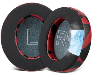 Cooling Gel Earpads Replacement for Anker Soundcore Life Q30/Q30i/Q35 Headphones, Ear Pads Cushions with Ice Silk Fabric, High-Density Noise Isolation Foam - Red Storm Cooling Gel Earpads Replacement for Anker Soundcore Life Q30/Q30i/Q35 Headphones, Ear Pads Cushions with Ice Silk Fabric, High-Density Noise Isolation Foam - Red Storm