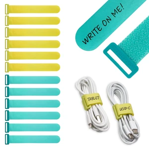 Write On! Cinch Straps - 5" Tropics (12-Pack) Colorful Cord Organizer Straps for Office Desk Accessories to Organize and Label Cable Management Write On! Cinch Straps - 5" Tropics (12-Pack) Colorful Cord Organizer Straps for Office Desk Accessories to Organize and Label Cable Management