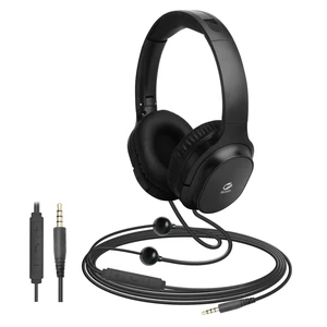 Air Tube Headphones Air Tube Headset Over the Ear Headphones Wired Airtube Headset with 3.5mm Jack - Black Air Tube Headphones Air Tube Headset Over the Ear Headphones Wired Airtube Headset with 3.5mm Jack - Black