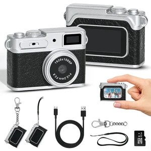 Mini Digital Camera 1080P HD - Keychain Small Camera with 64GB Card, 0.96" HD Display, Fun Pocket-Sized Gadget for Kids & Adults,Video Recorder with Long Battery Life for Travel, Black Mini Digital Camera 1080P HD - Keychain Small Camera with 64GB Card, 0.96" HD Display, Fun Pocket-Sized Gadget for Kids & Adults,Video Recorder with Long Battery Life for Travel, Black