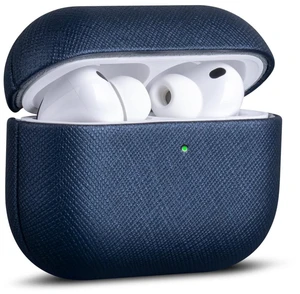 for AirPods Pro 3 Case Cover - AirPods Pro 3rd Generation Case Premium Vegan Leather, Fully-Wrapped Design, Supports Wireless Charging, Cross-Grain Texture - Blue for AirPods Pro 3 Case Cover - AirPods Pro 3rd Generation Case Premium Vegan Leather, Fully-Wrapped Design, Supports Wireless Charging, Cross-Grain Texture - Blue