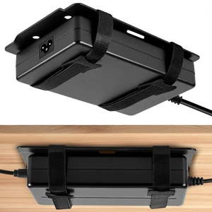 Universal large Metal Laptop Charger Holder, Adjustable Under desk Power Brick Mount Organizer for Charging Bricks & Cables, Space Saving Power Adapters Mount for Laptop 100W or Higher Chargers Universal large Metal Laptop Charger Holder, Adjustable Under desk Power Brick Mount Organizer for Charging Bricks & Cables, Space Saving Power Adapters Mount for Laptop 100W or Higher Chargers