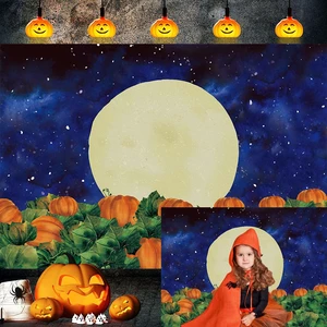 8x6ft Halloween Pumpkin Field Photography Backdrop Moon Halloween Backdrop Pumpkin Patch Banner for Kids Baby Shower Birthday Party Cake Table Banner Studio Photography Props 8x6ft Halloween Pumpkin Field Photography Backdrop Moon Halloween Backdrop Pumpkin Patch Banner for Kids Baby Shower Birthday Party Cake Table Banner Studio Photography Props