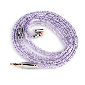 Tripowin Zonie 16 Core Silver Plated IEM Cable, MMCX, 3.5mm Plug 1.25m SPC in Ear Monitor Wire, Earphone Upgraded Cords for 7HZ Timeless AE TINHIFI T2 PRO T3 T4, Lavender Tripowin Zonie 16 Core Silver Plated IEM Cable, MMCX, 3.5mm Plug 1.25m SPC in Ear Monitor Wire, Earphone Upgraded Cords for 7HZ Timeless AE TINHIFI T2 PRO T3 T4, Lavender