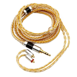 Tripowin Zonie 16 Core Silver Plated IEM Cable, MMCX, 3.5mm Plug 1.25m SPC in Ear Monitor Wire, Earphone Upgraded Cords for 7HZ Timeless AE TINHIFI T2 PRO T3 T4, Gold Tripowin Zonie 16 Core Silver Plated IEM Cable, MMCX, 3.5mm Plug 1.25m SPC in Ear Monitor Wire, Earphone Upgraded Cords for 7HZ Timeless AE TINHIFI T2 PRO T3 T4, Gold