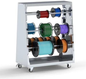 6-Rod Wire Spool Rack with Lockable Wheels, 300lbs Capacity, Gray Multiple Axle Cable Caddy & Dispenser, Warehouse Reel Storage Cart, Cord Holder Organizer for Electrical, Industrial 6-Rod Wire Spool Rack with Lockable Wheels, 300lbs Capacity, Gray Multiple Axle Cable Caddy & Dispenser, Warehouse Reel Storage Cart, Cord Holder Organizer for Electrical, Industrial