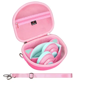 Hard Case Suitable for Riwbox CT-7 Pink/for Jack CT-7S Cat Green 3.5mm/ for iClever IC-HS01 Bluetooth Wireless Over-Ear Headphones Headset for Kids Travel Protective Case, Pink Case Only Hard Case Suitable for Riwbox CT-7 Pink/for Jack CT-7S Cat Green 3.5mm/ for iClever IC-HS01 Bluetooth Wireless Over-Ear Headphones Headset for Kids Travel Protective Case, Pink Case Only