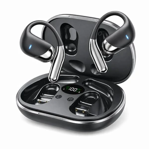 Open Ear Headphones with Earhooks 80H Battery IPX7 Waterproof Open Ear Headphones with Earhooks 80H Battery IPX7 Waterproof