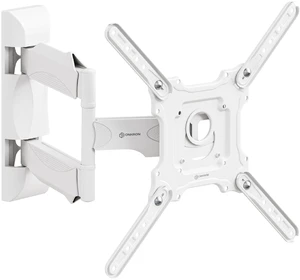 Full Motion TV Wall Mount 32-65", 77 lbs, max VESA 400x400, White Articulating TV mount with 180° swivel, tilt, extension arm, cable management, single stud bracket; for corner, home & office Full Motion TV Wall Mount 32-65", 77 lbs, max VESA 400x400, White Articulating TV mount with 180° swivel, tilt, extension arm, cable management, single stud bracket; for corner, home & office
