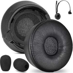 Earpads for Jabra Engage 55/65/75 (Mono Version) Headset (Do Not Fit Engage 50)Ear Pads and Microphone Foam Replacement,Soft Protein Leather and High-Density Memory Foam Earpads for Jabra Engage 55/65/75 (Mono Version) Headset (Do Not Fit Engage 50)Ear Pads and Microphone Foam Replacement,Soft Protein Leather and High-Density Memory Foam