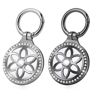 Airtag Holder, Metal Badge Rhinestone Airtag Keychain, Diamonds Shine Air Tag Holder Keychain for Apple Airtag Airtag Holder, Metal Badge Rhinestone Airtag Keychain, Diamonds Shine Air Tag Holder Keychain for Apple Airtag