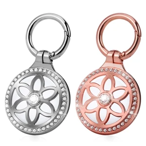 Airtag Holder, Metal Badge Rhinestone Airtag Keychain, Diamonds Shine Air Tag Holder Keychain for Apple Airtag Airtag Holder, Metal Badge Rhinestone Airtag Keychain, Diamonds Shine Air Tag Holder Keychain for Apple Airtag