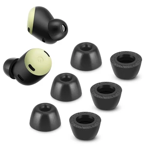 Memory Foam Tips for Google Pixel Buds Pro 1/2, Anti-Slip Replacement Ear Tips for Google True Wireless EarphonesFit in The Charging Case, Perfect Noise Cancellation, 3 Pairs (Small, Black) Memory Foam Tips for Google Pixel Buds Pro 1/2, Anti-Slip Replacement Ear Tips for Google True Wireless EarphonesFit in The Charging Case, Perfect Noise Cancellation, 3 Pairs (Small, Black)