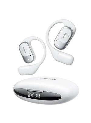 Open-Ear Earbuds with Earhooks, LED Display Case, Lightweight & Secure Fit, All-Day Comfort, Stay-Aware Design, Clear Calls, 40H Playtime, IPX5 Waterproof Bluetooth 5.3 for Running, Gym Open-Ear Earbuds with Earhooks, LED Display Case, Lightweight & Secure Fit, All-Day Comfort, Stay-Aware Design, Clear Calls, 40H Playtime, IPX5 Waterproof Bluetooth 5.3 for Running, Gym