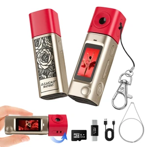 Mini Keychain Digital Camera with 32GB Card, 270° Rotating Lens Y2K Pocket-Size Retro Keychain Camera, 2K Video Recording, 21 Filters, 1" Screen, 400mAh Battery, for Teens and Trave, Gold Mini Keychain Digital Camera with 32GB Card, 270° Rotating Lens Y2K Pocket-Size Retro Keychain Camera, 2K Video Recording, 21 Filters, 1" Screen, 400mAh Battery, for Teens and Trave, Gold