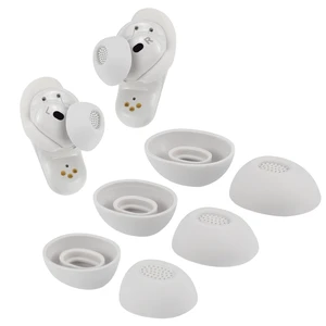 Replacement Ear Tips for Bose QuietComfort Ultra Earbuds 1/2nd Gen Soft Silicone Eartips with Portable Storage Box (3 Pairs, White, S/M/L) Replacement Ear Tips for Bose QuietComfort Ultra Earbuds 1/2nd Gen Soft Silicone Eartips with Portable Storage Box (3 Pairs, White, S/M/L)