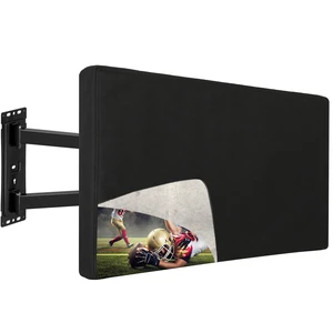 Outdoor TV Cover 80-85 inch with Zipper,Weatherproof Cover Size 78" W x 46" H Waterproof for Outside Flat Screen TVs, Soft Non Scratch Interior,600D Thick Fabric Protector - Black Outdoor TV Cover 80-85 inch with Zipper,Weatherproof Cover Size 78" W x 46" H Waterproof for Outside Flat Screen TVs, Soft Non Scratch Interior,600D Thick Fabric Protector - Black