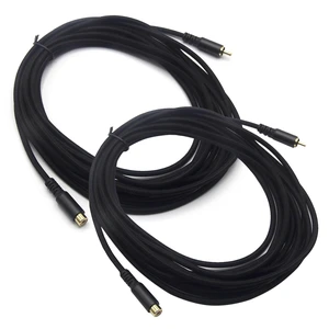 RCA Extension Audio Cable Male to Famale, RCA Stereo Audio Cable Hi-Fi Sound Gold Plated Copper Shell Nylon-Braided(20 Feet / 2 Pack) RCA Extension Audio Cable Male to Famale, RCA Stereo Audio Cable Hi-Fi Sound Gold Plated Copper Shell Nylon-Braided(20 Feet / 2 Pack)