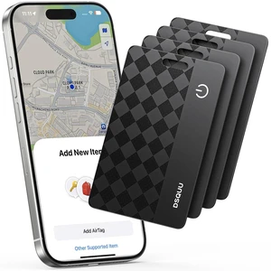 Wallet Tracker Card Air-Tag (iOS Only) Ultra-Thin 0.07in IP68 Waterproof Bluetooth Tracker for Wallets, Passport, Work with Apple Find My, Wireless Charging, Anti-Loss Card Locator iOS Only (4 Pack) Wallet Tracker Card Air-Tag (iOS Only) Ultra-Thin 0.07in IP68 Waterproof Bluetooth Tracker for Wallets, Passport, Work with Apple Find My, Wireless Charging, Anti-Loss Card Locator iOS Only (4 Pack)