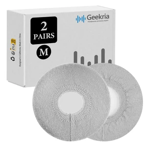 2 Pairs Knit Headphones Ear Covers - Product Safety Certified - Washable & Stretchable Sanitary Earcup Protectors for Over-Ear Headsets, Sweat Pads for Gym, Gaming (Size M/Grey) 2 Pairs Knit Headphones Ear Covers - Product Safety Certified - Washable & Stretchable Sanitary Earcup Protectors for Over-Ear Headsets, Sweat Pads for Gym, Gaming (Size M/Grey)