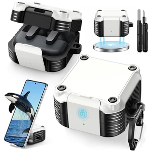 for Samsung Galaxy Buds 4 Pro Case/Galaxy Buds 4 Case (2026) with Lock Rugged Case Cover with Phone Stand & Cleaning Kit & Carabiner, Compatible with MagSafe, White for Samsung Galaxy Buds 4 Pro Case/Galaxy Buds 4 Case (2026) with Lock Rugged Case Cover with Phone Stand & Cleaning Kit & Carabiner, Compatible with MagSafe, White