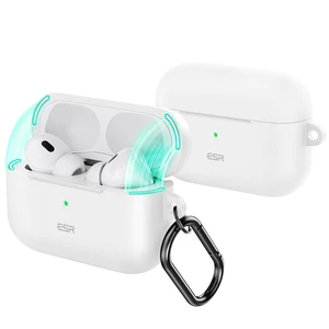 for AirPods Pro 2 Case, Magnetic Lid, Cloud Series, White Compatible with AirPods Pro 2nd/1st Case (2023/2022/2019), (USB-C/Lightning Cable), Full Drop Protection Cover with Carabiner for AirPods Pro 2 Case, Magnetic Lid, Cloud Series, White Compatible with AirPods Pro 2nd/1st Case (2023/2022/2019), (USB-C/Lightning Cable), Full Drop Protection Cover with Carabiner