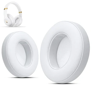 Replacement Ear Pads for Beats Studio 3 & Studio 2, Upgraded Beats Studio 3 Replacement Parts and Beats Headphones Accessories, Compatible with B0500 B0501 Wired/Wireless Models, White Replacement Ear Pads for Beats Studio 3 & Studio 2, Upgraded Beats Studio 3 Replacement Parts and Beats Headphones Accessories, Compatible with B0500 B0501 Wired/Wireless Models, White