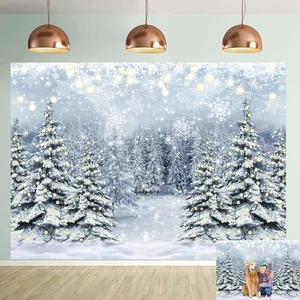Winter Forest Photography Backdrop Glitter Snowy Pine Tree Scene Background Winter Christmas Backdrop Xmas Happy New Year Holiday Party Decoration Banner Photo Prop Winter Forest Photography Backdrop Glitter Snowy Pine Tree Scene Background Winter Christmas Backdrop Xmas Happy New Year Holiday Party Decoration Banner Photo Prop