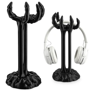 Halloween Gothic Skull Hand Headphone Holder Skeleton Desk Accessories for Men Women, 3D Gothic Headphone Stand, Decorative Gaming Headphone Display, Home Desktop Decor, Halloween Office Gifts Halloween Gothic Skull Hand Headphone Holder Skeleton Desk Accessories for Men Women, 3D Gothic Headphone Stand, Decorative Gaming Headphone Display, Home Desktop Decor, Halloween Office Gifts