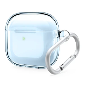 Clear Case for Apple AirPods 5 & AirPods 4 Carabiner Included, Reduced Yellowing, Wireless Charging, Shock Resistant (Aqua Blue) Clear Case for Apple AirPods 5 & AirPods 4 Carabiner Included, Reduced Yellowing, Wireless Charging, Shock Resistant (Aqua Blue)