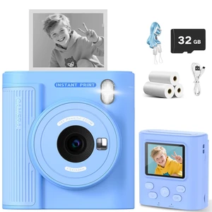 Kids Camera Instant Print for 3-12 Year Olds, HD Digital Instant Print Camera for Boys & Girls, Ideal Christmas Birthday Gift with 32GB SD Card, Easy to Use Kids Camera Instant Print for 3-12 Year Olds, HD Digital Instant Print Camera for Boys & Girls, Ideal Christmas Birthday Gift with 32GB SD Card, Easy to Use
