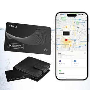 Wallet Tracker Card,Thin Finder, Item Finder Works with Apple Find My (iOS Only), IP68 Waterproof Item Locator for Luggage Tags, Passports, Bags (1 Black) Wallet Tracker Card,Thin Finder, Item Finder Works with Apple Find My (iOS Only), IP68 Waterproof Item Locator for Luggage Tags, Passports, Bags (1 Black)