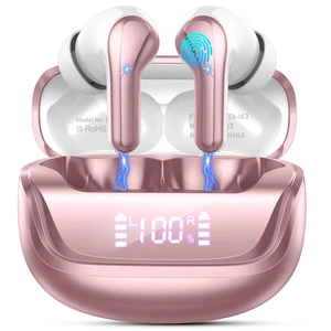 2026 Wireless Earbuds, Bluetooth 5.4 Headphones HiFi Stereo, 50H Playtime In-Ear Headphones with ENC Noise Cancelling Mics, IP7 Waterproof Wireless Headphones, Earbuds for Android iOS, LED Display 2026 Wireless Earbuds, Bluetooth 5.4 Headphones HiFi Stereo, 50H Playtime In-Ear Headphones with ENC Noise Cancelling Mics, IP7 Waterproof Wireless Headphones, Earbuds for Android iOS, LED Display