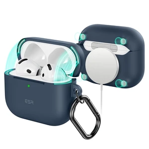 for AirPods 5/4 Case (HaloLock), Compatible with MagSafe, Blue Compatible with AirPods 5/4th Generation Case (2026/2024) (USB-C), Full Drop Protection Cover with Carabiner, Magnetic Lid for AirPods 5/4 Case (HaloLock), Compatible with MagSafe, Blue Compatible with AirPods 5/4th Generation Case (2026/2024) (USB-C), Full Drop Protection Cover with Carabiner, Magnetic Lid