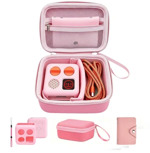 Travel Storage Case and Thicken Silicone Cover Compatible with Yoto Mini Player - Kids Audio & Music Player and Card Holder for Yoto Card Hold Up to 10 Cards (Pink) Travel Storage Case and Thicken Silicone Cover Compatible with Yoto Mini Player - Kids Audio & Music Player and Card Holder for Yoto Card Hold Up to 10 Cards (Pink)
