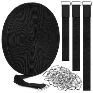 0.75" x39.4ft Hook and Loop Straps with 60 Buckles Adjustable Cut-to-Length Cable Ties - Reusable Nylon Fastening Tape Cable Straps for Storage or Organization (0.75in x 39.4ft) 0.75" x39.4ft Hook and Loop Straps with 60 Buckles Adjustable Cut-to-Length Cable Ties - Reusable Nylon Fastening Tape Cable Straps for Storage or Organization (0.75in x 39.4ft)