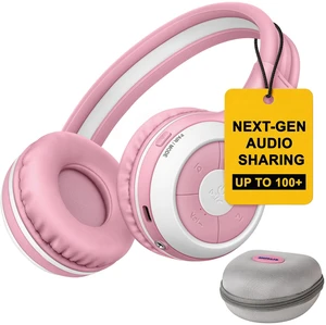 Manyshare Wireless Kids Headphones w/Case, Built-in Mic for School Share One Audio Source with Multiple Headphones Wirelessly. Kids Bluetooth Headphones for Classroom, Family Trips & Parties Manyshare Wireless Kids Headphones w/Case, Built-in Mic for School Share One Audio Source with Multiple Headphones Wirelessly. Kids Bluetooth Headphones for Classroom, Family Trips & Parties