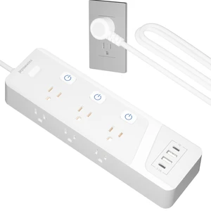 Surge Protector Power Strip with Individual Switches - 6 Wide Spaced Outlet 4 USB Ports(2 USB C), 6 ft Extension Cord with Switch On/Off, 1500J, Flat Plug, Wall Mount for Home Office, White Surge Protector Power Strip with Individual Switches - 6 Wide Spaced Outlet 4 USB Ports(2 USB C), 6 ft Extension Cord with Switch On/Off, 1500J, Flat Plug, Wall Mount for Home Office, White