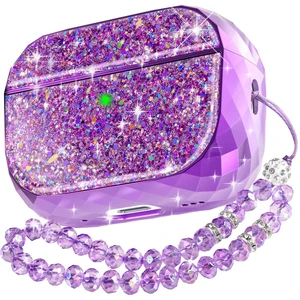 AirPods Pro 2 Case Cover for Women Girls Luxury Glossy Case Hard-Shell, Front LED Visible, Carabiner Included, Supports Wireless Charging, Shock Resistant, Full Protection AirPods Pro 2 Case Cover for Women Girls Luxury Glossy Case Hard-Shell, Front LED Visible, Carabiner Included, Supports Wireless Charging, Shock Resistant, Full Protection
