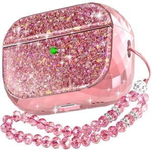 AirPods Pro 2 Case Cover for Women Girls Luxury Glossy Case Hard-Shell, Front LED Visible, Carabiner Included, Supports Wireless Charging, Shock Resistant, Full Protection AirPods Pro 2 Case Cover for Women Girls Luxury Glossy Case Hard-Shell, Front LED Visible, Carabiner Included, Supports Wireless Charging, Shock Resistant, Full Protection