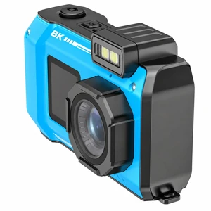 8K Underwater Camera Rugged WiFi 33FT Waterproof 70MP 32GB Card Dual-Screen 8K Underwater Camera Rugged WiFi 33FT Waterproof 70MP 32GB Card Dual-Screen