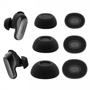 Replacement Ear Tips for Bose QuietComfort Ultra Earbuds 1/2nd Gen Soft Silicone Eartips with Portable Storage Box (3 Pairs, Black, S/M/L) Replacement Ear Tips for Bose QuietComfort Ultra Earbuds 1/2nd Gen Soft Silicone Eartips with Portable Storage Box (3 Pairs, Black, S/M/L)