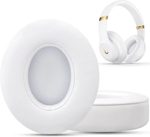 Replacement Ear Pads for Beats Studio 2 & 3 Headphone Ear Cushions Stronger Adhesive Tape Thicker Memory Foam (White) Replacement Ear Pads for Beats Studio 2 & 3 Headphone Ear Cushions Stronger Adhesive Tape Thicker Memory Foam (White)