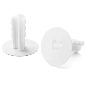 Single Feed-Through Bushing for RG6 Coaxial Cable Indoor/Outdoor Cable Passthrough/Cover for Walls, Cabinets - Feed-Thru Grommet Replaces Coax Wallplate - White, 100 PCS Single Feed-Through Bushing for RG6 Coaxial Cable Indoor/Outdoor Cable Passthrough/Cover for Walls, Cabinets - Feed-Thru Grommet Replaces Coax Wallplate - White, 100 PCS