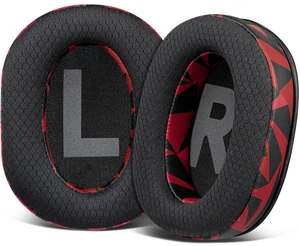 Mesh Fabric Earpads Cushions Replacement for Logitech G Pro, G Pro X, G Prox 2, G Pro X SE Headphones, Ear Pads with Noise Isolation Foam, Added Thickness - Red Storm Mesh Fabric Earpads Cushions Replacement for Logitech G Pro, G Pro X, G Prox 2, G Pro X SE Headphones, Ear Pads with Noise Isolation Foam, Added Thickness - Red Storm