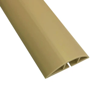 Floor Cord Cover kit - 15 Feet Long Tan Plastic Cable Protector, Hides Cords and Conceals Wires, for Extension Cord Cable Management, Channel Size 0.75 W x 0.43 H Floor Cord Cover kit - 15 Feet Long Tan Plastic Cable Protector, Hides Cords and Conceals Wires, for Extension Cord Cable Management, Channel Size 0.75 W x 0.43 H